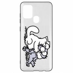 Чохол для Samsung A21s Любов котів - PrintSalon