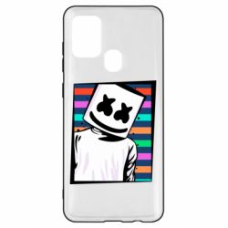 Чехол для Samsung A21s Marshmello Colorful Portrait - PrintSalon