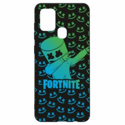 Чехол для Samsung A21s Marshmello Fortnite Dab Neon - PrintSalon
