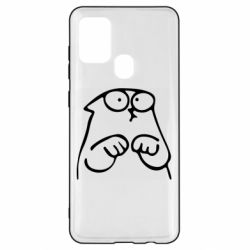Чехол для Samsung A21s Милый Кот Саймона - PrintSalon
