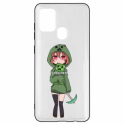 Чехол для Samsung A21s Minecraft anime - PrintSalon