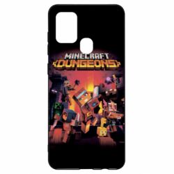 Чехол для Samsung A21s Minecraft Dungeons new - PrintSalon