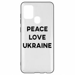 Чехол для Samsung A21s Мир, любовь, Украина - PrintSalon