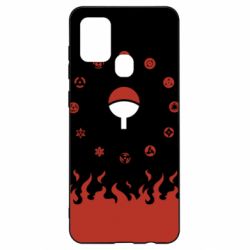 Чехол для Samsung A21s Naruto Sasuke Uchiha Sharingan - PrintSalon