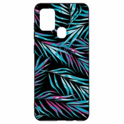 Чохол для Samsung A21s Neon Palm Leaves - PrintSalon