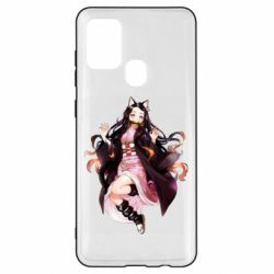 Чохол для Samsung A21s Nezuko cat - PrintSalon