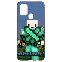 Чехол для Samsung A21s Novaskin Minecraft - PrintSalon