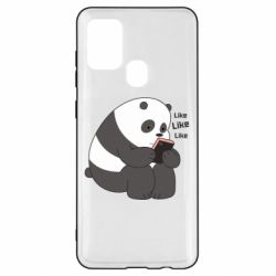 Чехол для Samsung A21s Панда лайк - PrintSalon