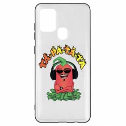 Чехол для Samsung A21s Перец Эдисон и доллары - PrintSalon