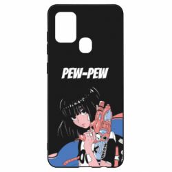 Чехол для Samsung A21s Pew-Pew - PrintSalon