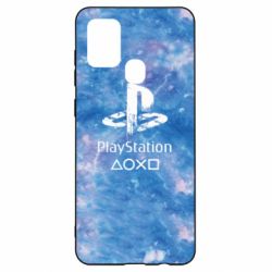 Чохол для Samsung A21s Playstation on tai dai background - PrintSalon