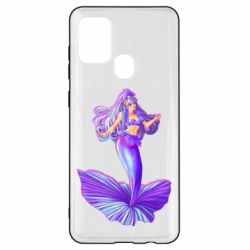 Чехол для Samsung A21s Purple Mermaid Barbie - PrintSalon