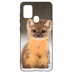 Чехол для Samsung A21s Пушистая куница - PrintSalon