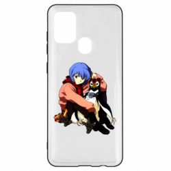 Чехол для Samsung A21s Rei Ayanami and Pen Pen - PrintSalon
