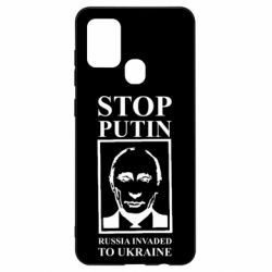 Чехол для Samsung A21s RUSSIA INVADED TO UKRAINE - PrintSalon