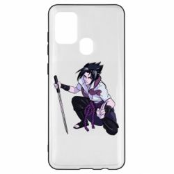 Чехол для Samsung A21s Sasuke with katana - PrintSalon