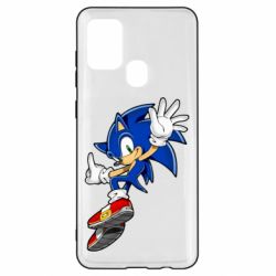 Чехол для Samsung A21s Sonic and the jump - PrintSalon