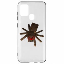 Чехол для Samsung A21s Spider from Minecraft - PrintSalon