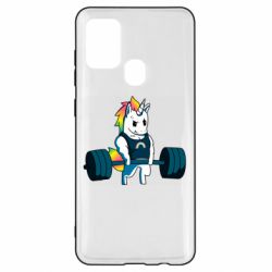 Чехол для Samsung A21s The unicorn is rocking - PrintSalon