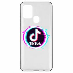 Чехол для Samsung A21s Tik tock glitch ring - PrintSalon
