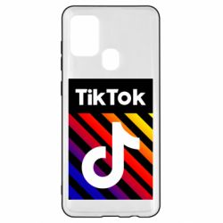 Чехол для Samsung A21s Tik Tok Colorful Logo - PrintSalon