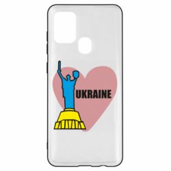 Чехол для Samsung A21s Ukraine in heart - PrintSalon