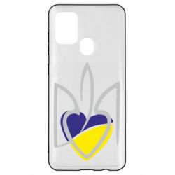 Чехол для Samsung A21s Ukrainian heart - PrintSalon