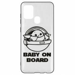 Чехол для Samsung A21s Вaby on board - PrintSalon