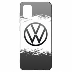 Чохол для Samsung A21s Volkswagen logo and grunge - PrintSalon