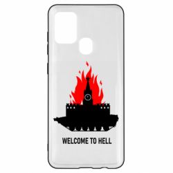 Чехол для Samsung A21s Welcome to Hell - PrintSalon