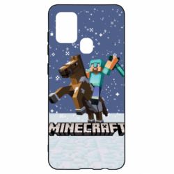 Чохол для Samsung A21s Зимовий Майнкрафт - PrintSalon