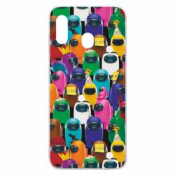 Чохол для Samsung A30 Among Us Astronauts 3D - PrintSalon