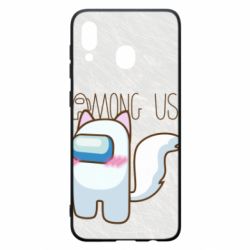Чохол для Samsung A30 Among us cute cat - PrintSalon