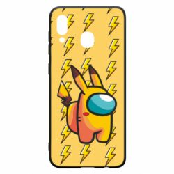 Чехол для Samsung A30 Among Us - Pikachu skin - PrintSalon