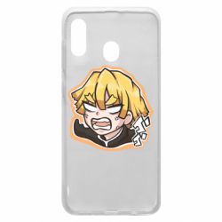 Чехол для Samsung A30 Angry Zenitsu Agatsuma - PrintSalon