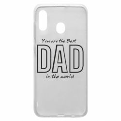 Чохол для Samsung A30 Best dad text - PrintSalon