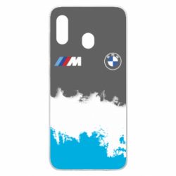 Чехол для Samsung A30 BMW logo and gray background - PrintSalon