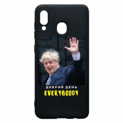 Чехол для Samsung A30 Boris Johnson Everybody - PrintSalon