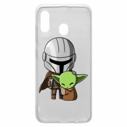 Чехол для Samsung A30 Din Djarin And The Child - PrintSalon