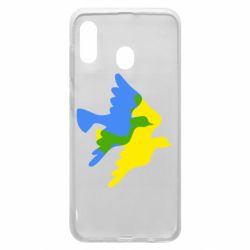 Чехол для Samsung A30 Dove flag of Ukraine - PrintSalon