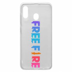 Чехол для Samsung A30 Free fire gradient logo - PrintSalon