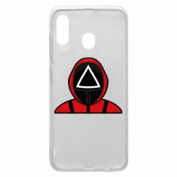 Чехол для Samsung A30 Игра в кальмара Soldier - PrintSalon