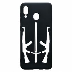 Чохол для Samsung A30 Герб добровольчих батальйонів - PrintSalon