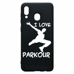 Чехол для Samsung A30 I love parkour - PrintSalon