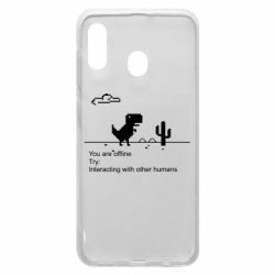Чехол для Samsung A30 Internet Dinosaur - PrintSalon