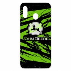 Чохол для Samsung A30 John Deere and green background - PrintSalon
