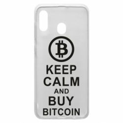 Чехол для Samsung A30 Keep calm and by bitcoin - PrintSalon