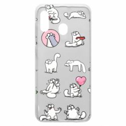 Чохол для Samsung A30 Кот Саймона емоції