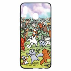 Чохол для Samsung A30 Коти танцюють - PrintSalon