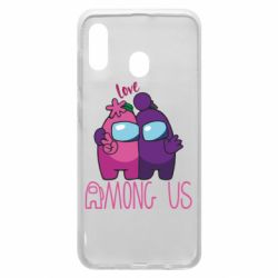 Чехол для Samsung A30 Love is Among Us - PrintSalon